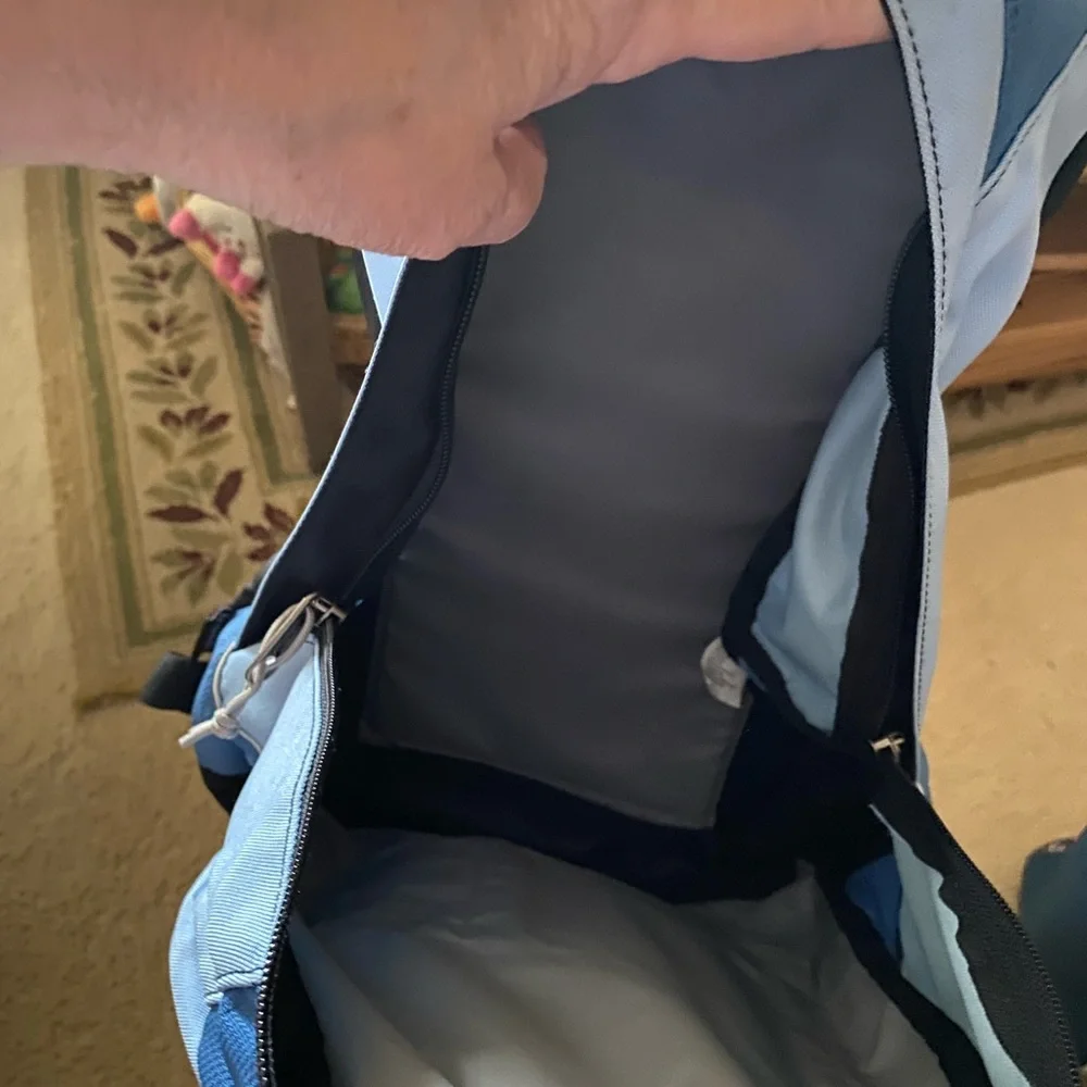 Unisex blue backpack - Picture 5 of 5